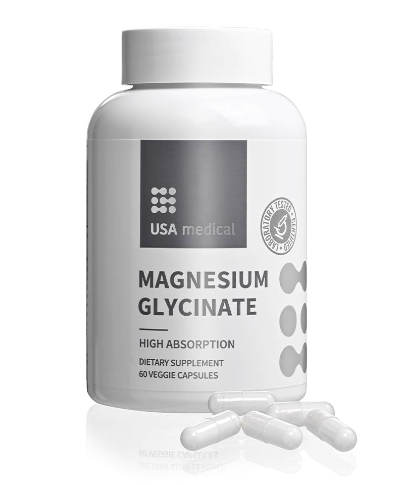 USA medical magnesium glycinate 60 db kapszula 2021