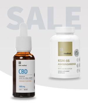 CBD Olaj 1000 mg + KSM-66 Ashwagandha