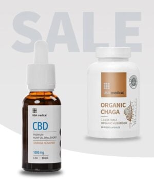 CBD Olaj 1000 mg + Organic CHAGA gomba kivonat