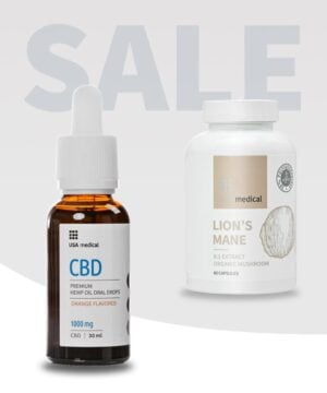 CBD Olaj 1000 mg + LION'S MANE gomba kivonat