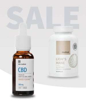 CBD Olaj 500 mg + LION'S MANE gomba kivonat