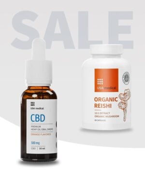 CBD Olaj 500 mg + Organic REISHI gomba kivonat