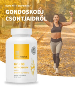 K2+D3 kapszula kalciummal és C-vitaminnal 60 db