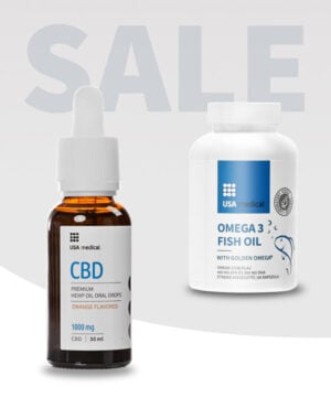 CBD Olaj 1000 mg + Omega-3 Halolaj kapszula
