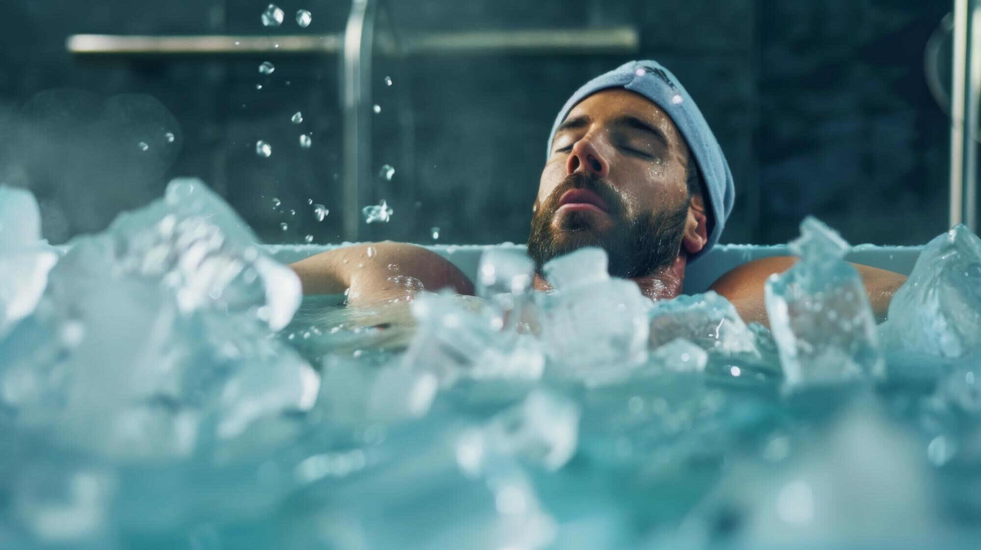 Sportoló regenerálódik edzés után CBD használatával
