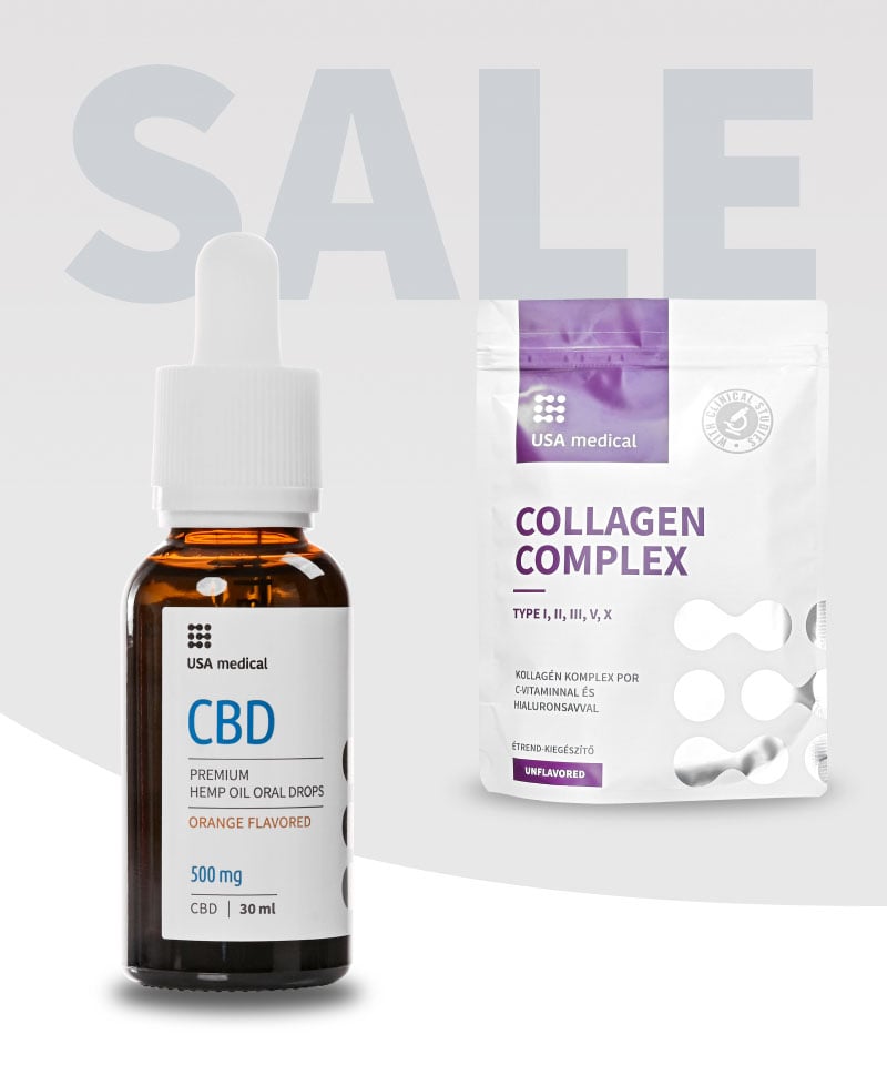 CBD Olaj 500 mg + Collagen Complex Por