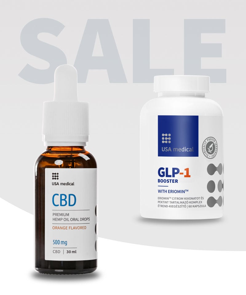CBD Olaj 500 mg + GLP-1 Booster kapszula