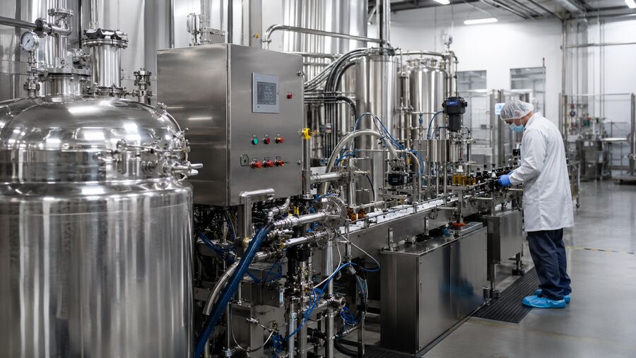 USA medical gyártás és minőségellenőrzés GMP és HACCP irányelvekkel.