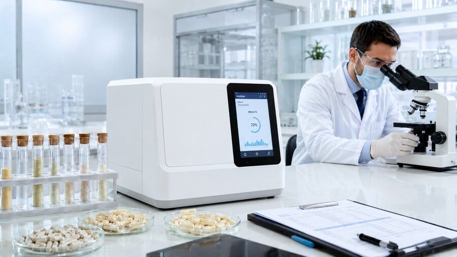 Független laboratóriumi késztermék-analízis az USA medical termékein.