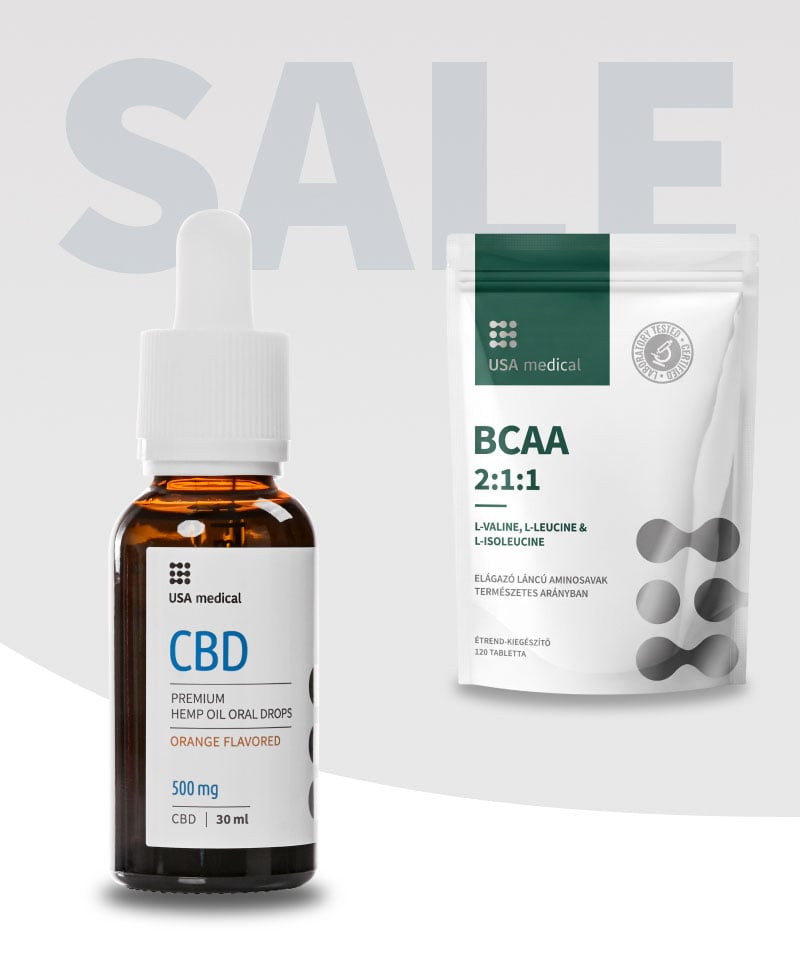 CBD Olaj 500 mg + BCAA 2:1:1