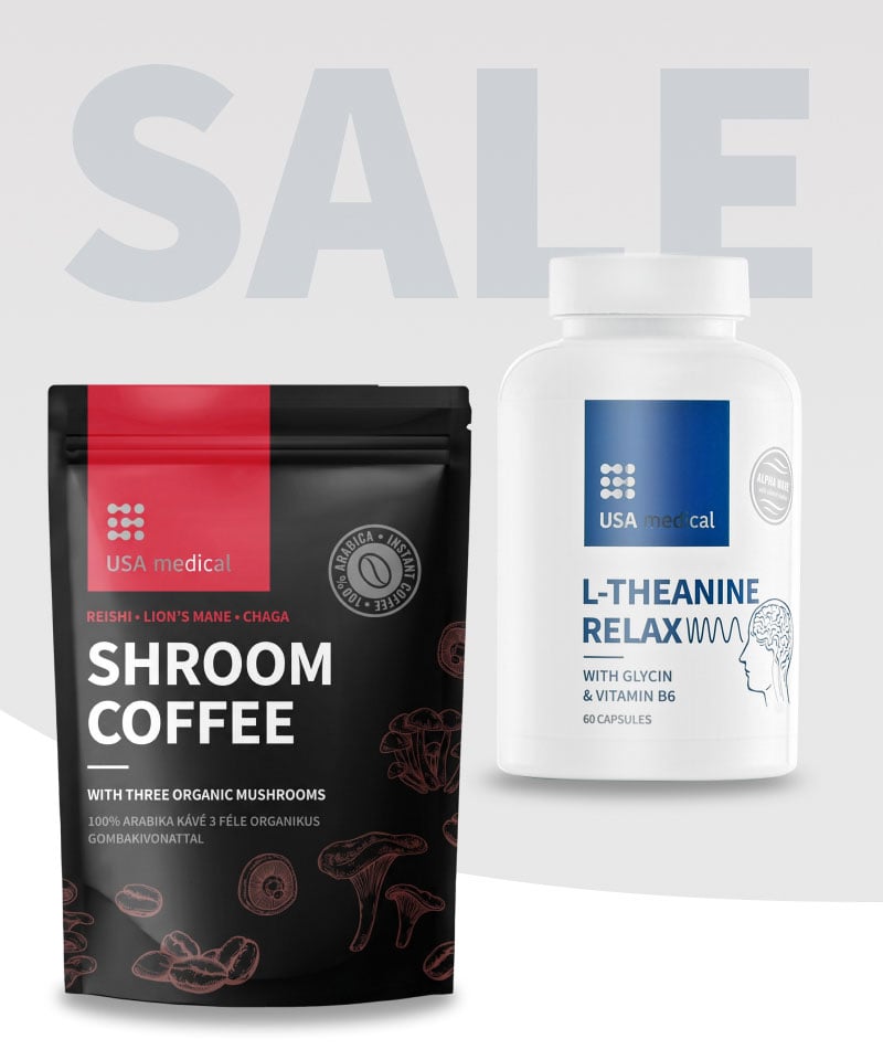 Gomba kávé + Relax AlphaWave® L-theanine
