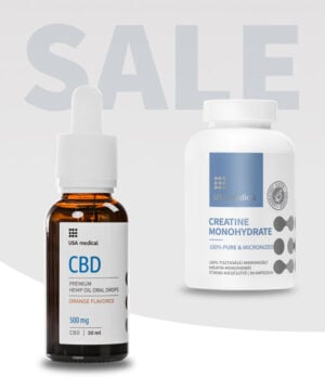 CBD Olaj 500 mg + kreatin-monohidrát kapszula