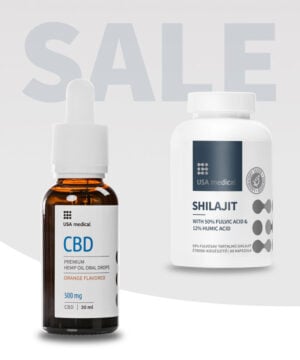 CBD Olaj 500 mg + Shilajit kapszula
