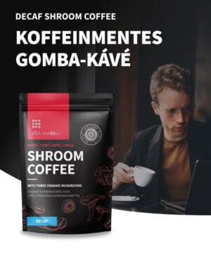 Koffeinmentes gomba-kávé 3 organikus gombakivonattal