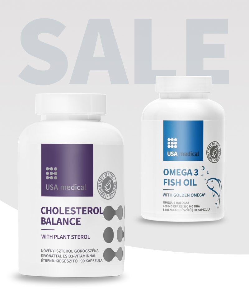 Koleszterin Balansz kapszula + Omega 3 halolaj kapszula